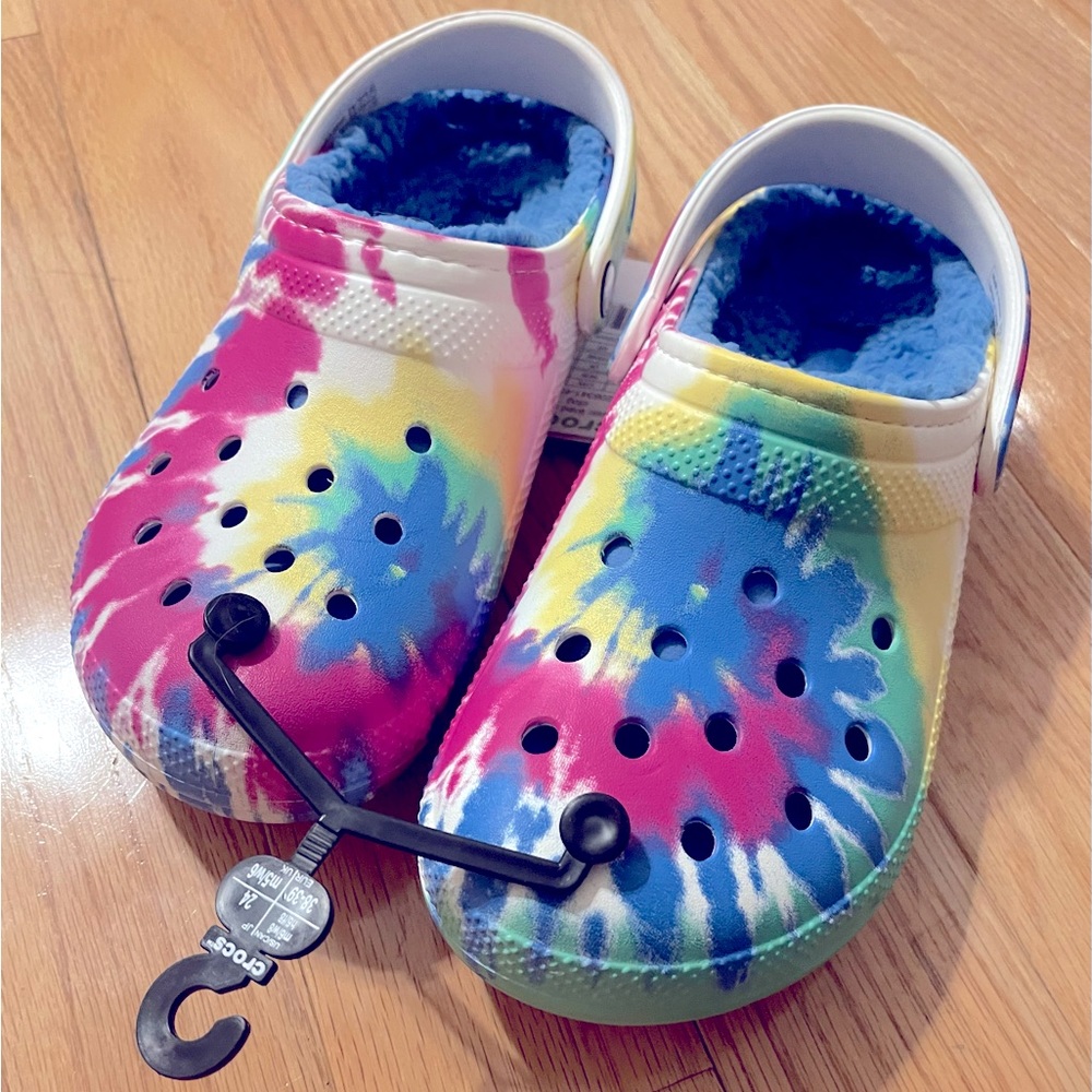 Crocs Classic Tie-Dye Lined Clog